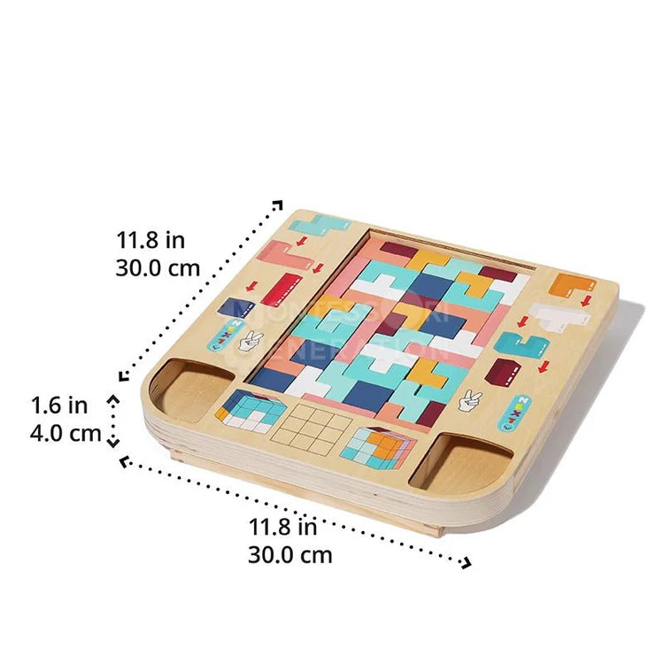 Tetris en bois Montessori