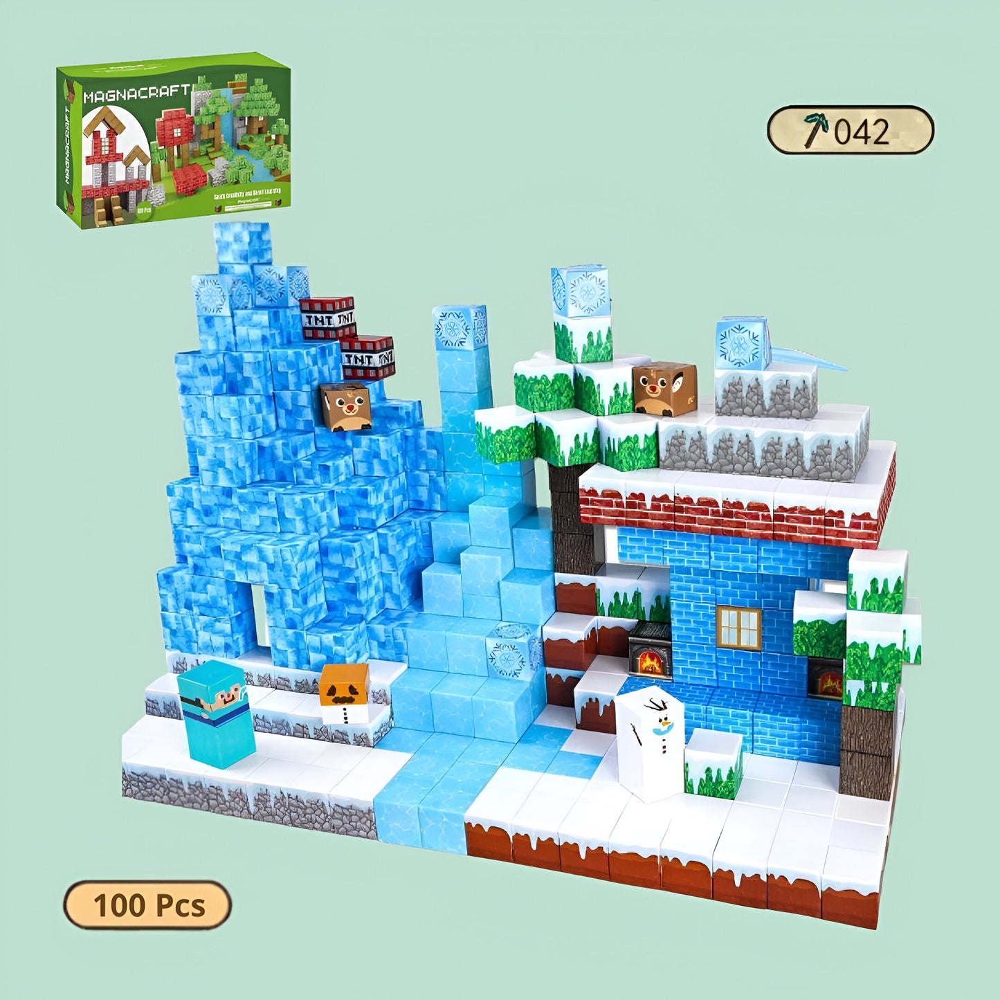 Minecraft Frozen Castle | Minecraft Castle Blocks | MagnaCraft