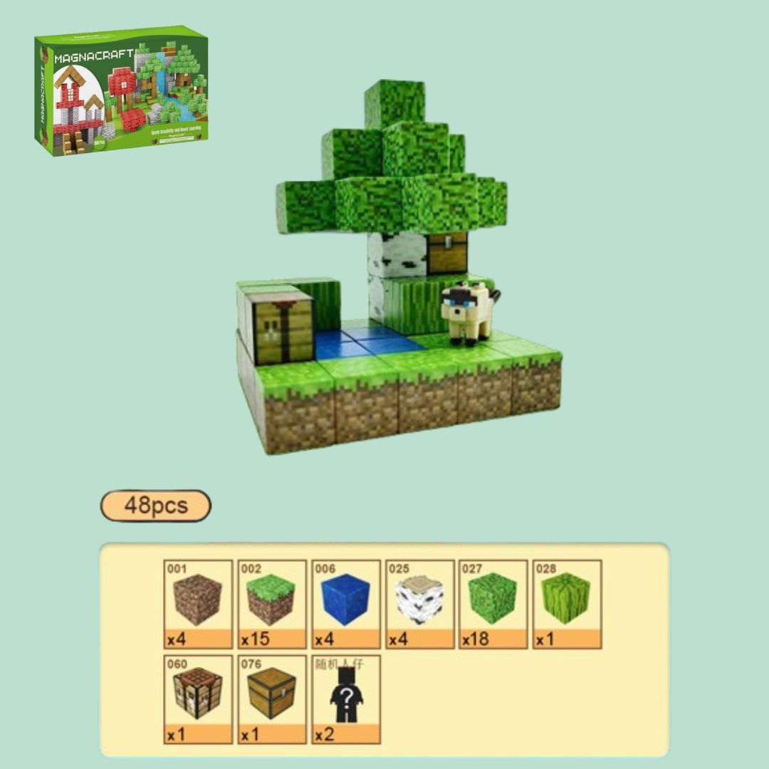 Minecraft Cloud Bricks | CloudBrick Minecraft Kit | MagnaCraft