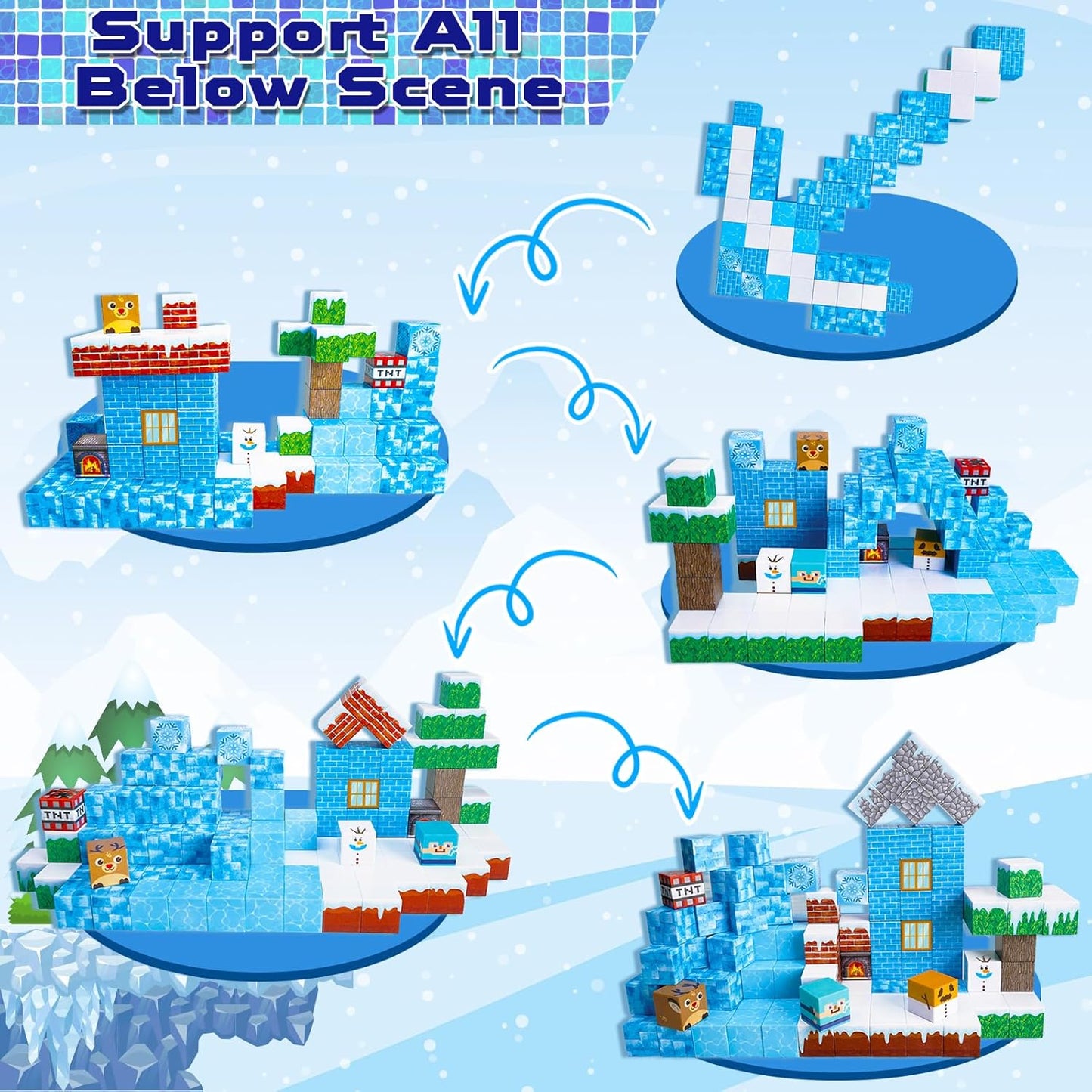 Minecraft Frozen Castle | Minecraft Castle Blocks | MagnaCraft