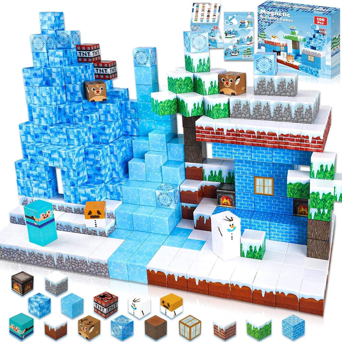 Minecraft Frozen Castle | Minecraft Castle Blocks | MagnaCraft